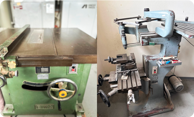 昇降盤と彫刻機